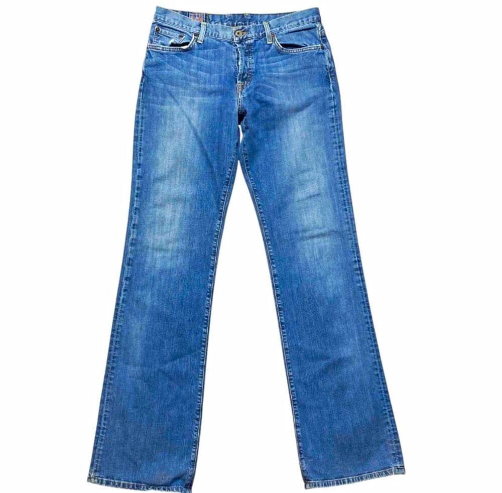 Vtg Lucky Brand Easy Rider Jeans Womens 10 30 Long Made in USA Y2K Bootcut Flare